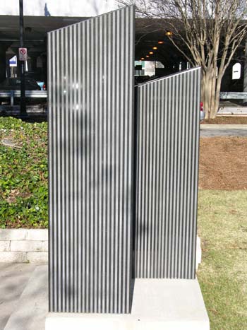 File:9-11 Memorial Walk, twin granite towers.jpg