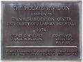 Holmes Pavilion plaque #2