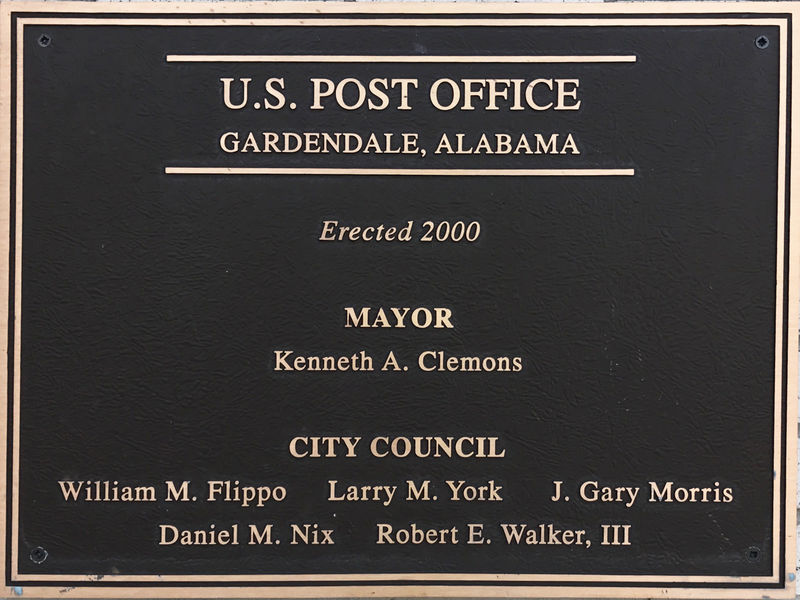 File:Gardendale Post Office plaque.jpg