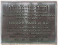 Holmes Pavilion plaque #1