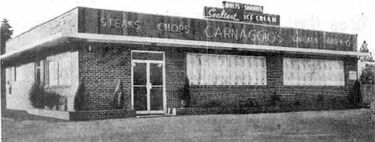 View of Carnaggio's from a 1955 ad