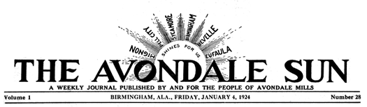 File:Avondale Sun 1924 masthead.png