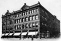1910 photograph of the 1891 and 1899 Loveman, Joseph & Loeb buildings