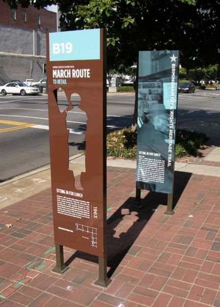 File:Birmingham Civil Rights Heritage Trail signage.jpg