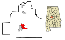 Centreville locator map.png