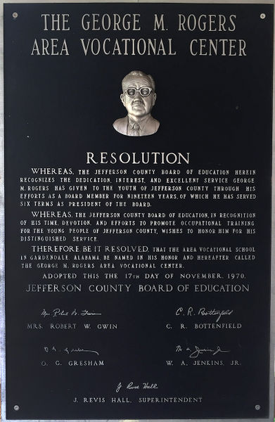 File:Rogers Vocational School plaque.jpg