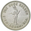 Drink token from the Dude Saloon