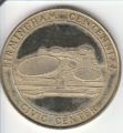 Reverse of Centennial Coin showing the then-new BJCC. The front is the same as the centennial seal.