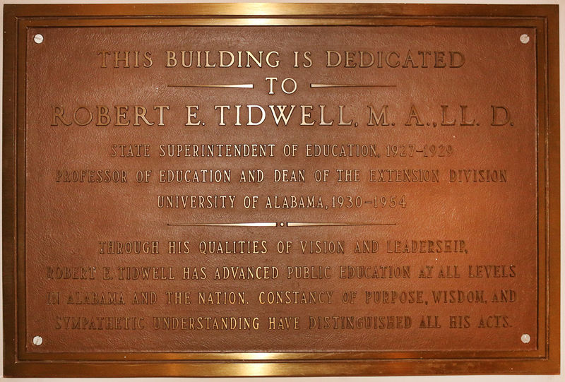 File:Plaque commemorating Tidwell Hall dedication.jpg