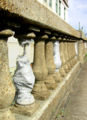 Detail of the balustrade in June 2002